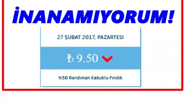 FINDIKTA BU FİYATI DA GÖRDÜK!