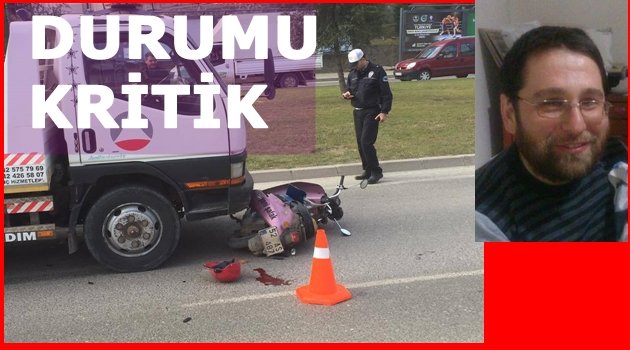 GAZETE DAĞITICISI KAZA GEÇİRDİ