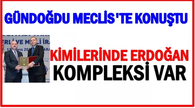 GÜNDOĞDU MECLİS&#039;TE KONUŞTU