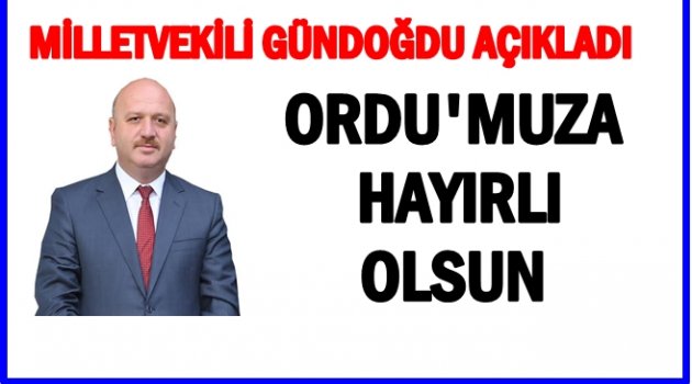 GÜNDOĞDU: ORDU İÇİN ÇALIŞIYORUZ