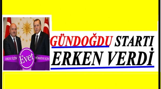 GÜNDOĞDU&#039;DAN &#039;EVET&#039; KAMPANYASI
