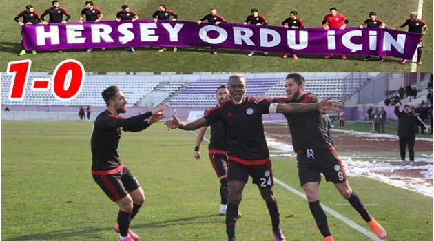GÜZELORDUSPOR ŞAMPİYONLUK İÇİN VURDU: 1-0