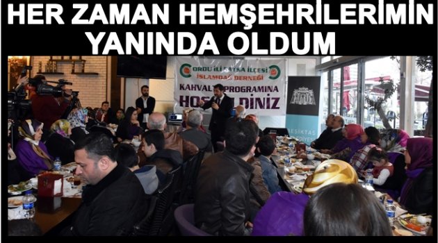 HAZİNEDAR ORDULULARLA BULUŞTU