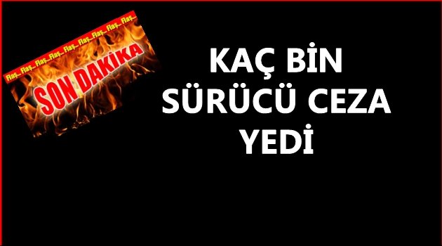 HEM CEZA YAZILDI HEM DE TRAFİKTEN MEN EDİLDİ