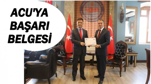 KAYMAKAM ACU&#039;YU ÖDÜLLENDİRDİ