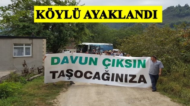 KÖYÜN ORTASINA TAŞ OCAĞI MI OLUR?