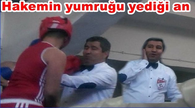 KÜÇÜK BOKSÖR RAKİBİ YERİNE HAKEMİ DÖVDÜ!
