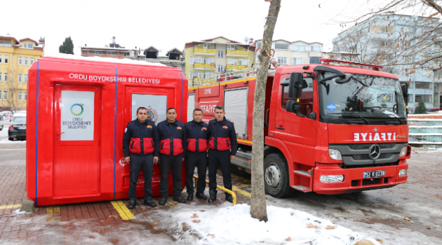 MOBİL İTFAİYE HİZMETE GİRDİ