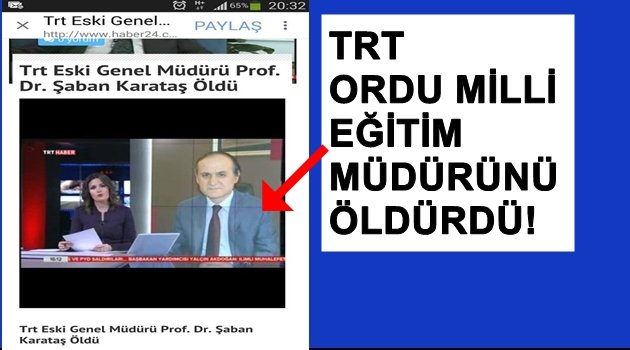 MÜDÜR ÖLMEDİĞİNİ ANLATMAYA ÇALIŞTI
