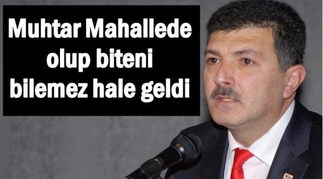 MUHTARLAR NEDEN MAHALLEDE OLUP BİTENDEN HABERSİZ