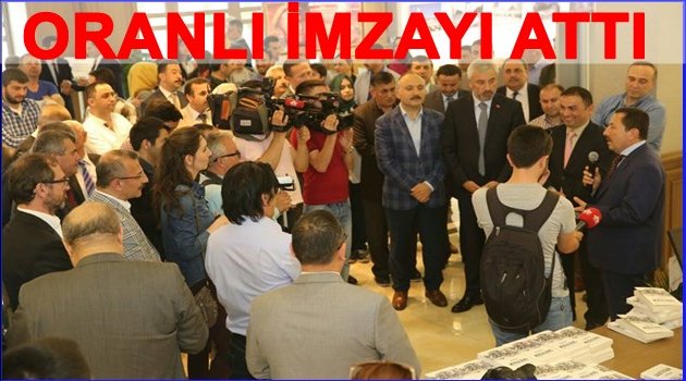 ORANLI KİTABI İÇİN İMZA GÜNÜ DÜZENLEDİ