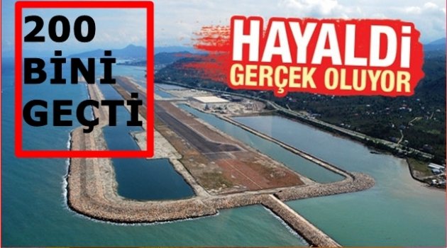 ORDU GİRESUN HAVALİMANI 200 BİN YOLCUYU AŞTI