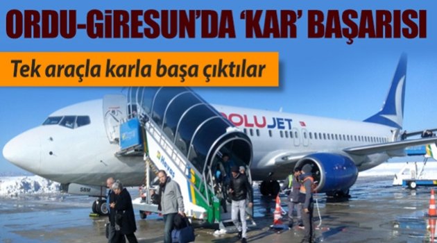 ORDU GİRESUN HAVALİMANI SINIFI GEÇTİ