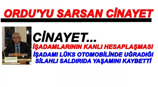 ORDU&#039;YU SARSAN CİNAYET!..