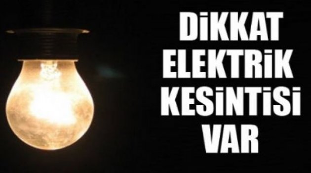 ORDU&#039;DA ELEKTRİK KESİNTİSİ VAR