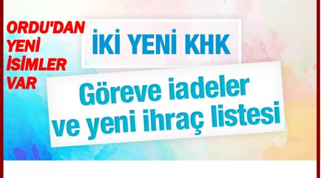 ORDU&#039;DA HANGİ KAMU GÖREVLİSİ İHRAÇ OLDU