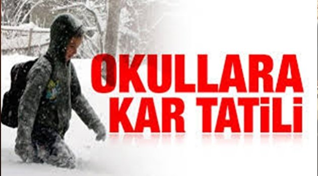 ORDU&#039;DA NEREDE HANGİ OKUL TATİL OLDU