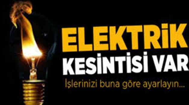 ORDU&#039;DA NERELERDE ELEKTRİK KESİLECEK?