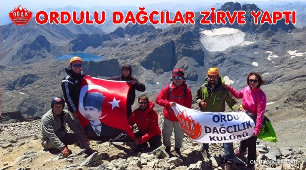 ORDULU DAĞCILAR KAÇKAR&#039;IN ZİRVESİNDE