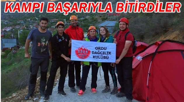 ORDULU DAĞCILAR KAMPA KATILDI