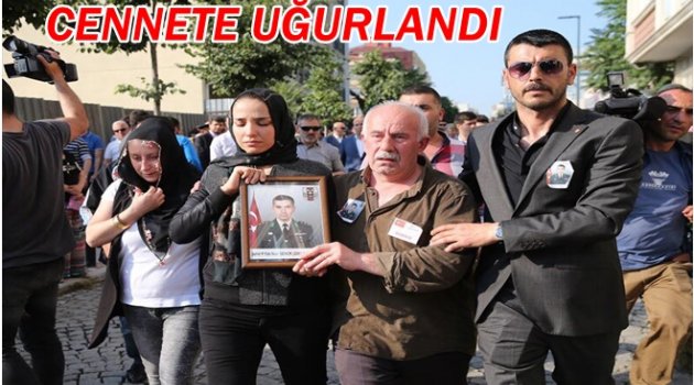 ORDULU ŞEHİT YÜZBAŞI DUALARLA UĞURLANDI