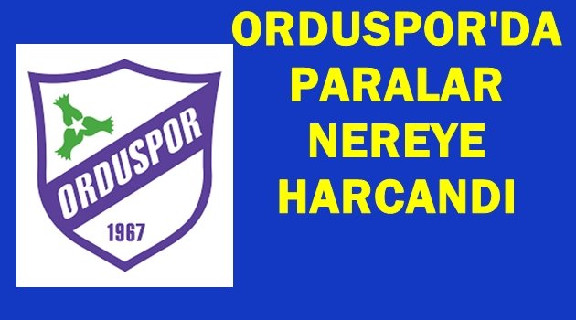 ORDUSPOR&#039;A KİM NE KADAR VERDİ