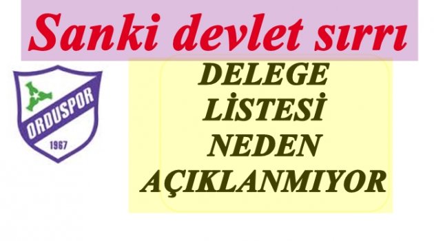 ORDUSPOR&#039;DA KONGREDE NELER YAŞANACAK