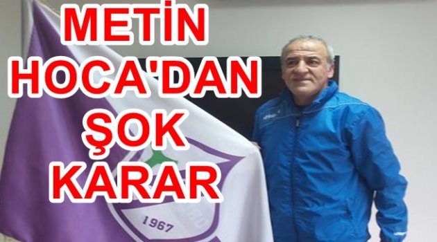 ORDUSPOR&#039;DA METİN HOCA BIRAKIYOR