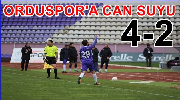 ORDUSPOR&#039;U UMUTLANDIRAN GALİBİYET