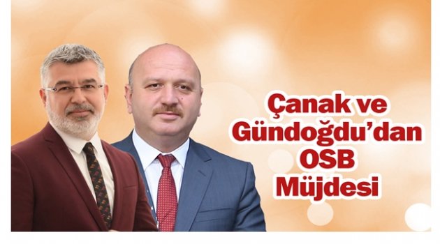 OSB&#039;LERE ÖDENEK ÇIKTI