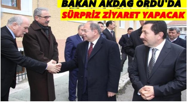 SAĞLIK BAKANI AKDAĞ İKİ GÜN ORDU&#039;DA OLACAK