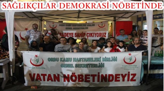 SAĞLIKÇILARDAN DARBE GİRİŞİMİNE TEPKİ