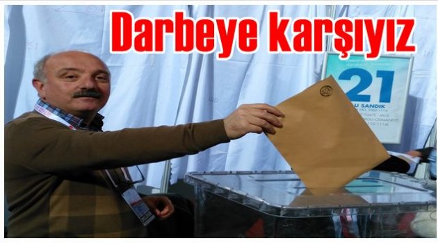 ŞAHİN: HALKIN İRADESİNE BAĞLI VE SAYGILIYIZ