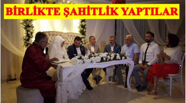 ŞAHİN İLE FATSA NİKAH ŞAHİDİ OLDU