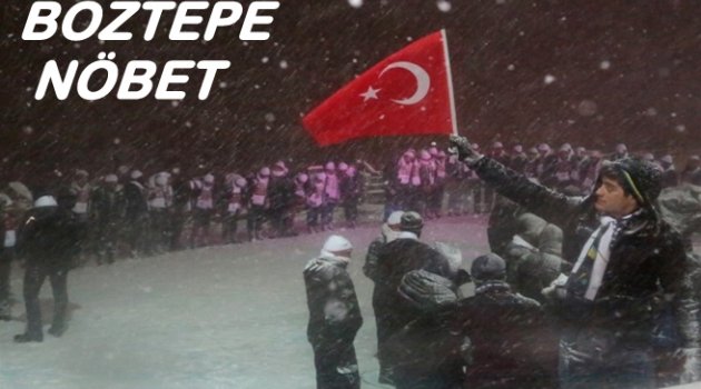 SAYGI NÖBETİ SABAHA KADAR SÜRDÜ