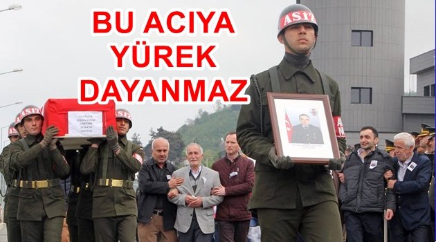 ŞEHİDİN CENAZESİ HAVALİMANINDA KARŞILANDI