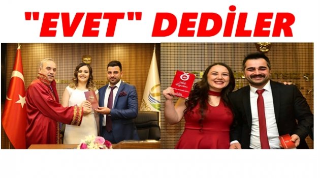 SEVGİLİLER GÜNÜNDE NİKAH MASASINA OTURDULAR
