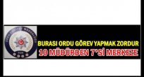 ORDU'DA GÖREV YAPAN EMNİYET MÜDÜRLERİNİN KADERİ