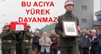 ŞEHİDİN CENAZESİ HAVALİMANINDA KARŞILANDI