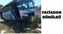 BELEDİYE OTOBÜSÜNÜN FRENİ PATLADI