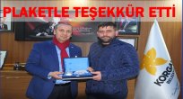 BAŞKAN KİRAZ PLAKETİ HAK ETTİ