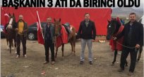 BAŞKANIN ATLARI RAKİP TANIMADI