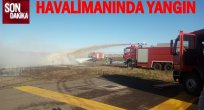 HAVALİMANINDAKİ YANGIN KORKUTTU