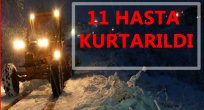MAHSUR KALAN 11 HASTA KURTARILDI