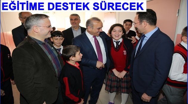 TEKİNTAŞ VE EVLİ&#039;DEN OKUL ZİYARETİ