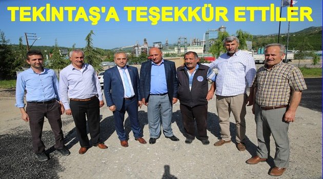 TEKİNTAŞ: VERDİĞİMİZ SÖZÜ YERİNE GETİRİYORUZ