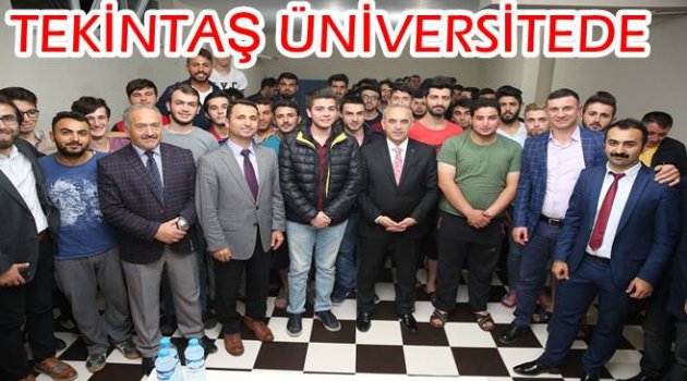 TEKİNTAŞ&#039;TAN ÖĞRENCİLERE DERS GİBİ ÖĞÜTLER