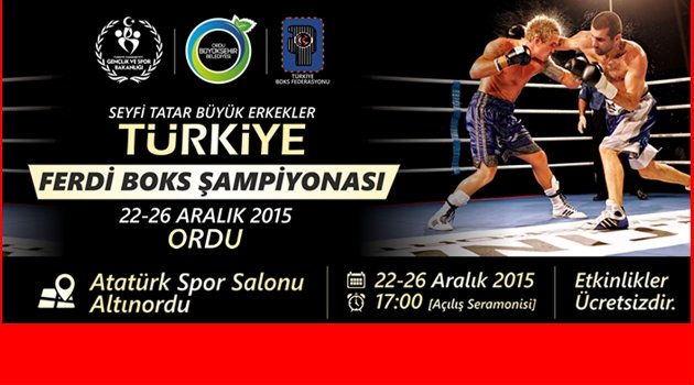 TÜRKİYE BOKS ŞAMPİYONASI BAŞLIYOR