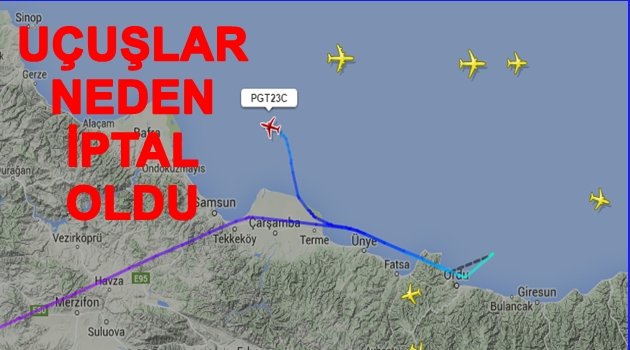 UÇAKLAR HAVADA ZOR ANLAR YAŞADI