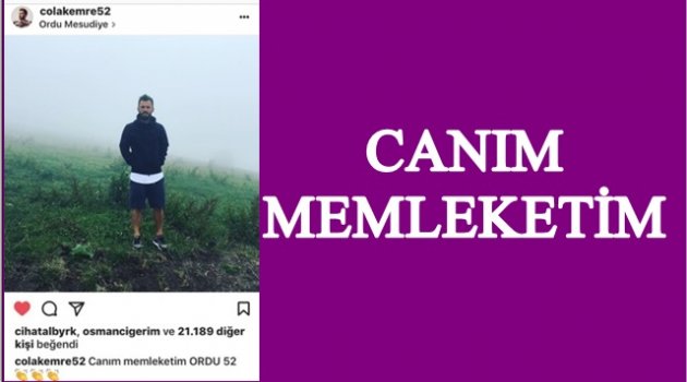 ÜNLÜ FUTBOLCU TATİLİNİ ORDU&#039;DA GEÇİRİYOR